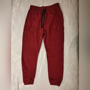 Under Armour Women Maroon Fleece Drawstring Joggers SZ M